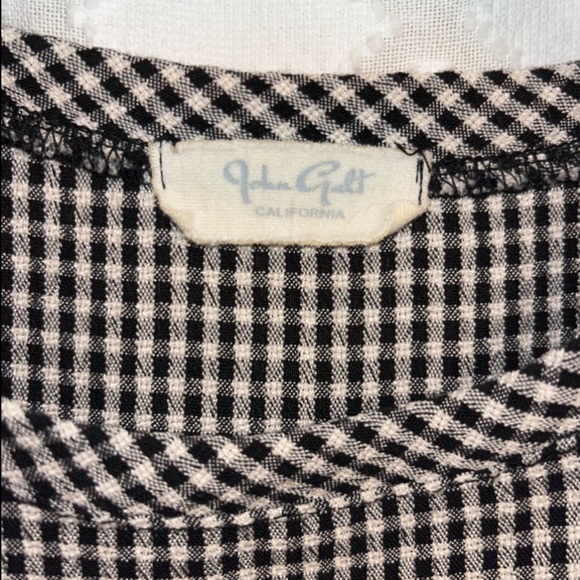 John galt brandy Melville gingham crop short sleeve tee - Picture 3 of 3
